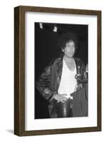 Bob Dylan at Podium-null-Framed Art Print