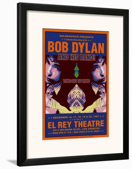 Bob Dylan - At The El Rey-Dennis Loren-Framed Art Print