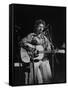 Bob Dylan during Rock Concert at Madison Square Garden-Bill Ray-Framed Stretched Canvas