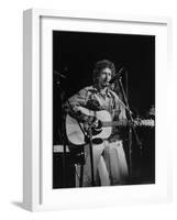 Bob Dylan during Rock Concert at Madison Square Garden-Bill Ray-Framed Premium Photographic Print