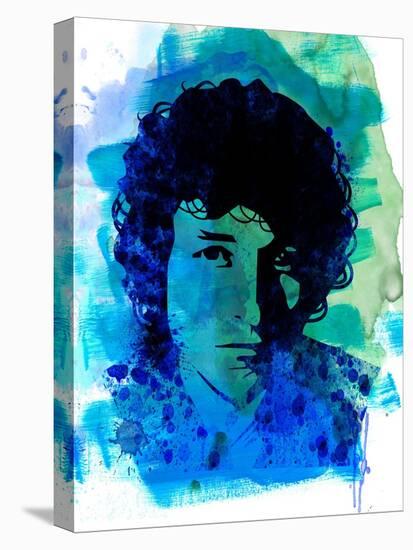 Bob Dylan Watercolor-Nelly Glenn-Stretched Canvas