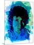 Bob Dylan Watercolor-Nelly Glenn-Mounted Art Print