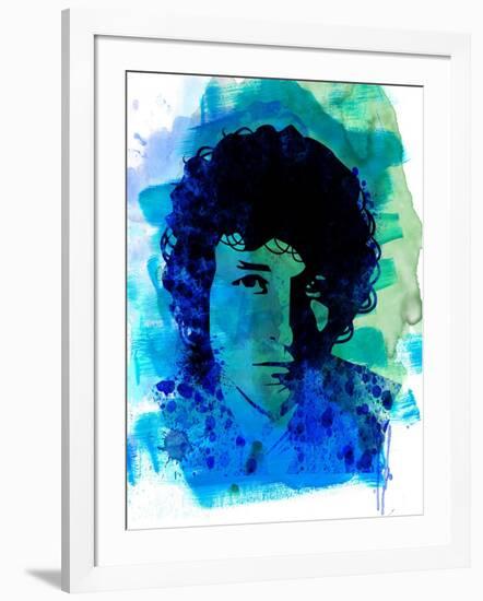 Bob Dylan Watercolor-Nelly Glenn-Framed Art Print