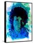 Bob Dylan Watercolor-Nelly Glenn-Framed Stretched Canvas