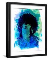 Bob Dylan Watercolor-Nelly Glenn-Framed Art Print