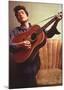 Bob Dylan Young with Guitar Music Poster Print-null-Mounted Poster