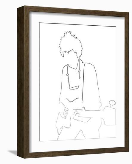 Bob Dylan-Logan Huxley-Framed Art Print