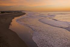 View of sea and beach at sunset, Ocean Beach, Pacific Ocean coast of San Francisco, California-Bob Gibbons-Photographic Print