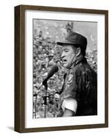 Bob Hope, Entertaining the Troops in Vietnam, ca. Late 1960s-null-Framed Photo