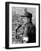 Bob Hope, Entertaining the Troops in Vietnam, ca. Late 1960s-null-Framed Photo