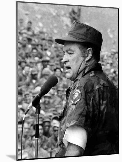 Bob Hope, Entertaining the Troops in Vietnam, ca. Late 1960s-null-Mounted Photo
