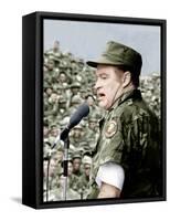 Bob Hope entertains the troops in Vietnam, ca. late 1960s-null-Framed Stretched Canvas