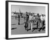 Bob Hope, Walks with Generals at Pleiku Air Base, South Vietnam, Dec. 19, 1966-null-Framed Photo