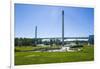 Bob Kerrey Pedestrian Bridge Crossing Missouri River from Nebraska to Iowa, Omaha, Nebraska, Usa-Michael Runkel-Framed Photographic Print