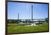 Bob Kerrey Pedestrian Bridge Crossing Missouri River from Nebraska to Iowa, Omaha, Nebraska, Usa-Michael Runkel-Framed Photographic Print