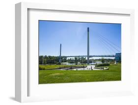 Bob Kerrey Pedestrian Bridge Crossing Missouri River from Nebraska to Iowa, Omaha, Nebraska, Usa-Michael Runkel-Framed Photographic Print