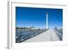 Bob Kerrey Pedestrian Bridge Crossing the Missouri River from Nebraska to Iowa-Michael Runkel-Framed Photographic Print