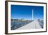 Bob Kerrey Pedestrian Bridge Crossing the Missouri River from Nebraska to Iowa-Michael Runkel-Framed Photographic Print