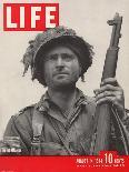 Lieutenant Kelso C. Horne of US Airborne Infantry, Part of Invasion at Normandy, August 14, 1944-Bob Landry-Photographic Print