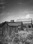 Outhouse Sitting Behind the Barn on a Farm-Bob Landry-Photographic Print