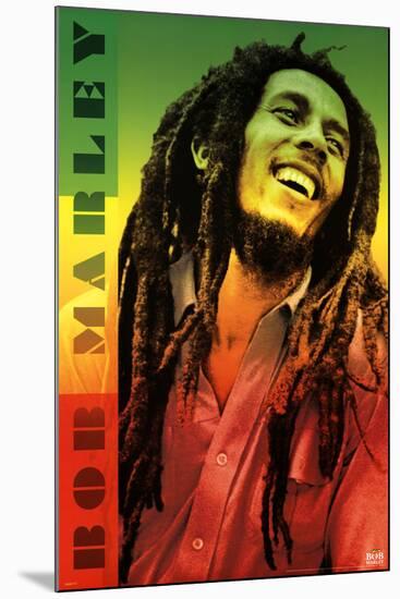 Bob Marley - Colors-null-Mounted Poster