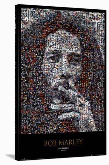 Bob Marley Mosaic-null-Stretched Canvas
