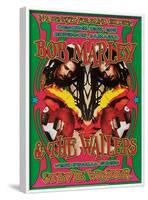 Bob Marley & Stevie Wonder-Dennis Loren-Framed Art Print