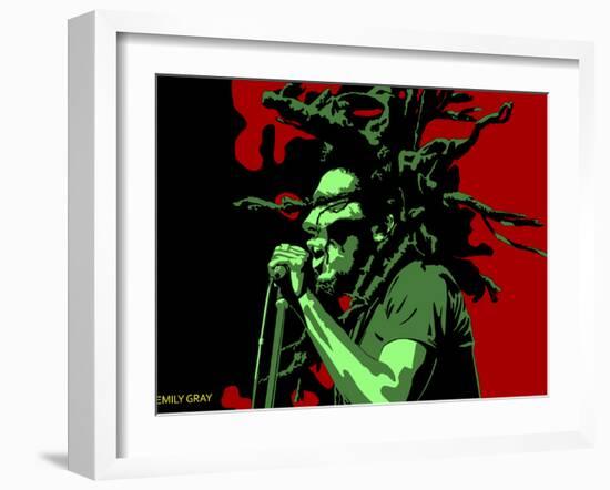 Bob Marley - Stir it Up-Emily Gray-Framed Giclee Print