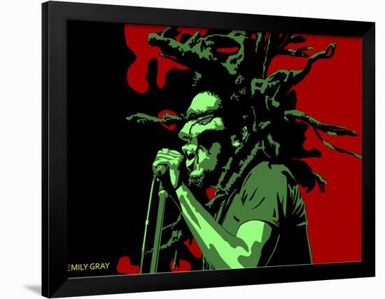 Bob Marley - Stir it Up-Emily Gray-Framed Giclee Print