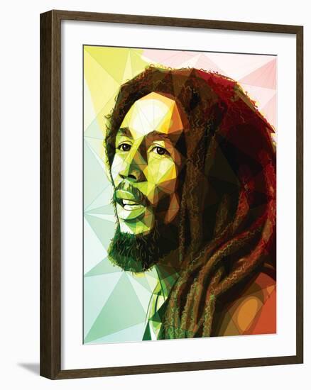 Bob Marley-Enrico Varrasso-Framed Art Print