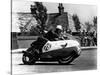 Bob Mcintyre on Gilera 500-4, 1957 Isle of Man Tourist Trophy race-null-Stretched Canvas