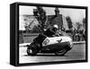 Bob Mcintyre on Gilera 500-4, 1957 Isle of Man Tourist Trophy race-null-Framed Stretched Canvas