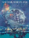 1964 New York World’s Fair - Unisphere Globe, Vintage Travel Poster-Bob Peak-Laminated Art Print