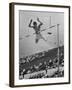 Bob Richards Competing in the High Jump at 1952 Olympics-Ralph Crane-Framed Premium Photographic Print