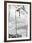 Bob Richards Winning the Gold Medal for the Pole Vault in the 1956 Melbourne Olympics-null-Framed Photographic Print