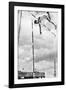 Bob Richards Winning the Gold Medal for the Pole Vault in the 1956 Melbourne Olympics-null-Framed Photographic Print