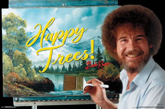 BOB ROSS - HAPPY TREES