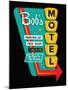 Bob's Motel in Black-JJ Brando-Mounted Art Print