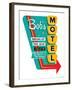 Bob's Motel-JJ Brando-Framed Art Print