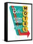 Bob's Motel-JJ Brando-Framed Stretched Canvas