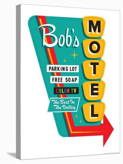 Bob's Motel-JJ Brando-Stretched Canvas