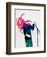 Bob Watercolor-Lora Feldman-Framed Art Print