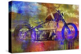 Bobber Moto-Greg Simanson-Stretched Canvas