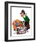 Bobbing for Apples - Child Life-Keith Ward-Framed Giclee Print