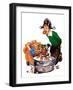 Bobbing for Apples - Child Life-Keith Ward-Framed Premium Giclee Print