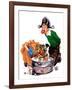 Bobbing for Apples - Child Life-Keith Ward-Framed Giclee Print