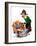 Bobbing for Apples - Child Life-Keith Ward-Framed Giclee Print