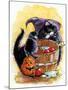 Bobbing For Apples Halloween-sylvia pimental-Mounted Art Print