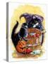 Bobbing For Apples Halloween-sylvia pimental-Stretched Canvas