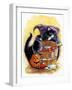 Bobbing For Apples Halloween-sylvia pimental-Framed Art Print